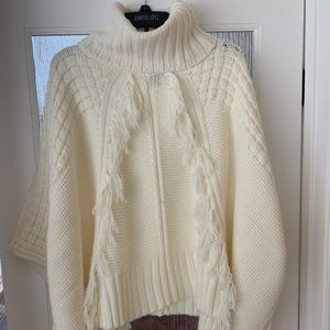 NEW Just in Time for Fall-DKNY Comfy "Winter White" Turtleneck Shawl